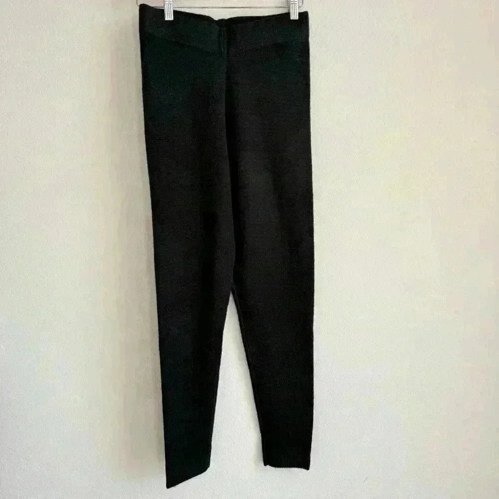 G by Giuliana Black Luxe Knit Pull On Casual Sweatpants Jogger Legging Women's S